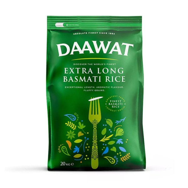 Daawat Extra Long Basmati Rice 20kg
